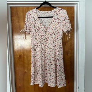 Jessica Simpson Red Floral Midi Dress